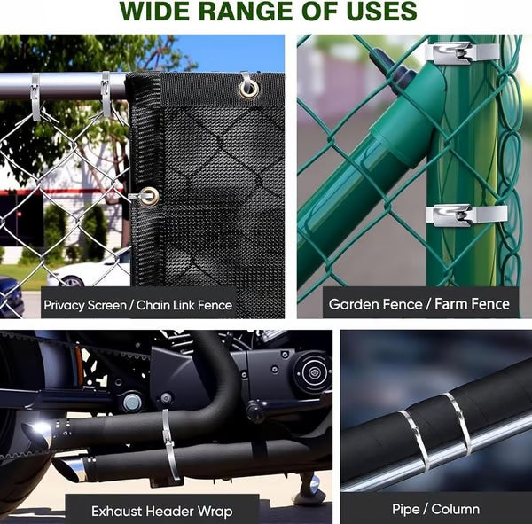 🚚Free Shipping！🔥304 Stainless Steel Zip Tie Kit | 4X Stronger Than Plastic