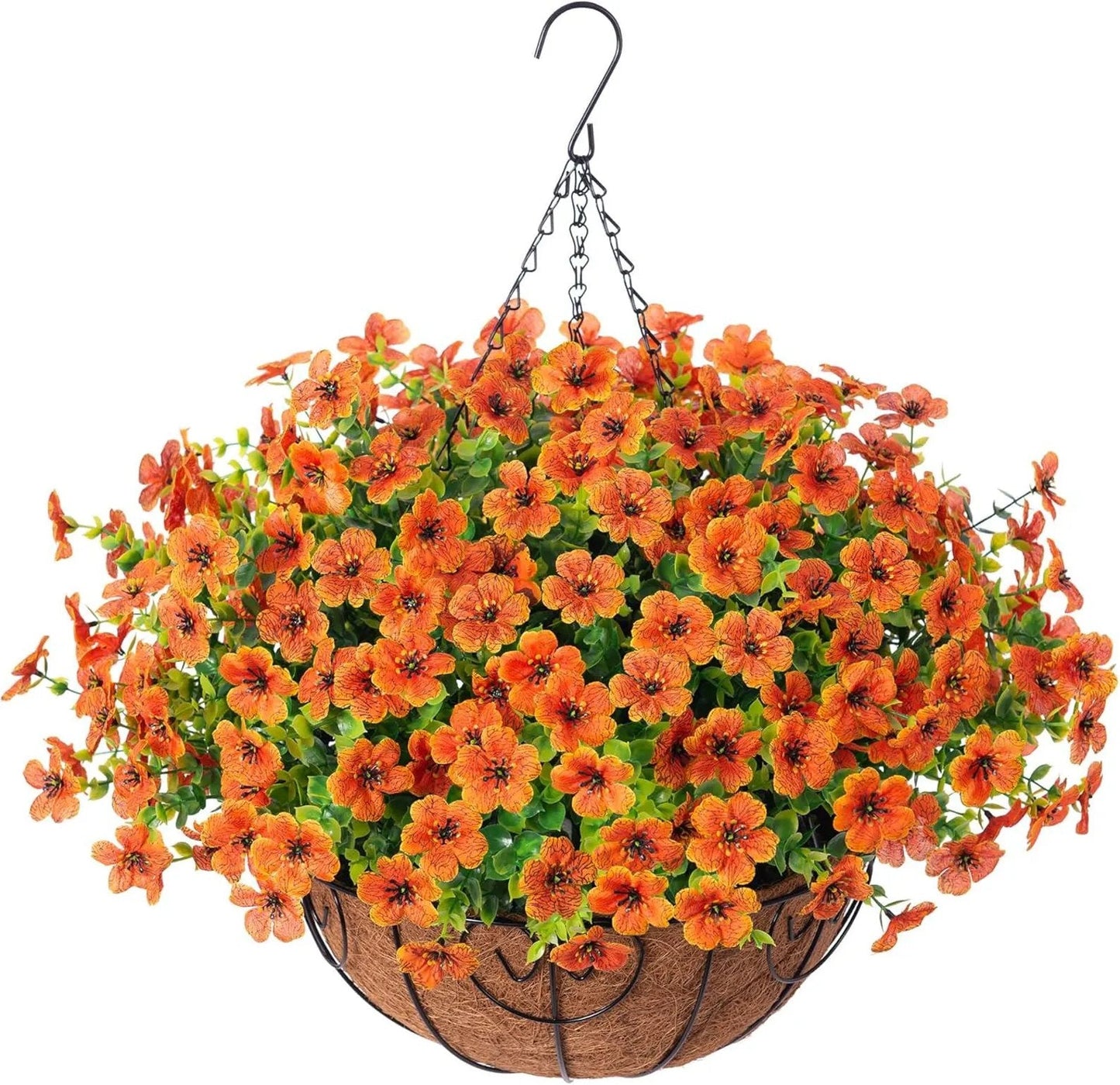 FREE SHIPPING!🔥Simulated Hanging Flower Basket 🌸No Watering💧No Wilting. Just Perfect Blooms.