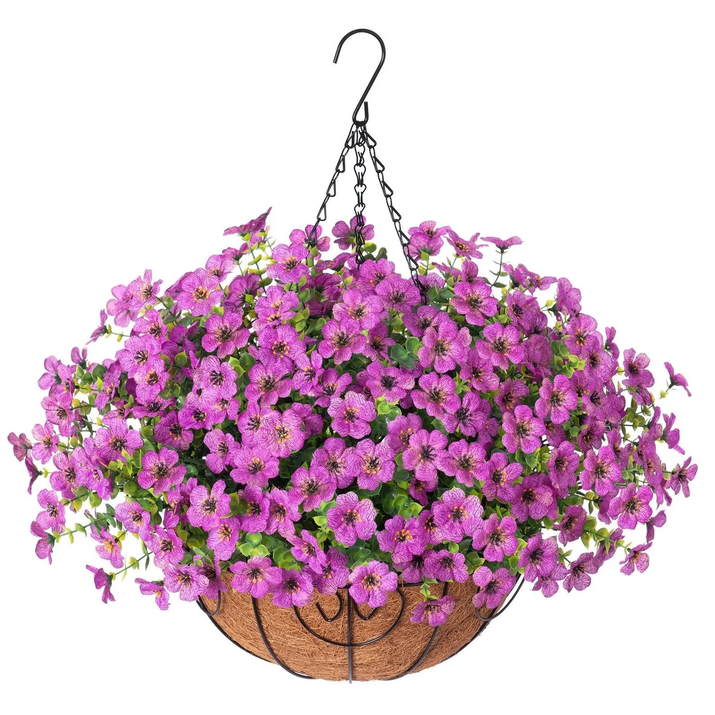 FREE SHIPPING!🔥Simulated Hanging Flower Basket 🌸No Watering💧No Wilting. Just Perfect Blooms.