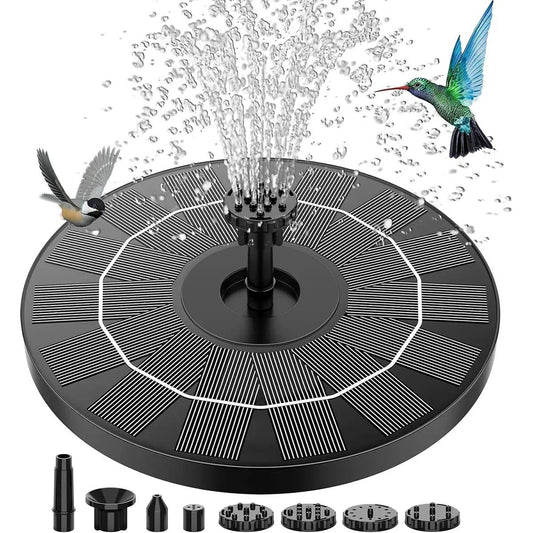 🔥Hot Sale🔥⛲ Solar Fountain, Solar Powered Bird Bath Fountain Pump
