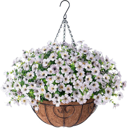 FREE SHIPPING!🔥Simulated Hanging Flower Basket 🌸No Watering💧No Wilting. Just Perfect Blooms.