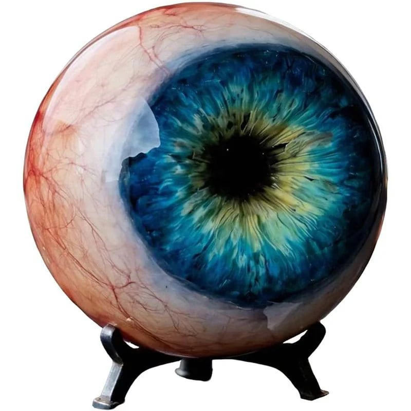 ⚡️Luxury Hyper-Realistic Monster Eye Decor - Handmade Gothic Stained Glass Jewelry👁️