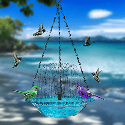 ✨2026 Spring Hot Sale 49% OFF🐦Solar Cascade Hanging Bird Bath Fountain
