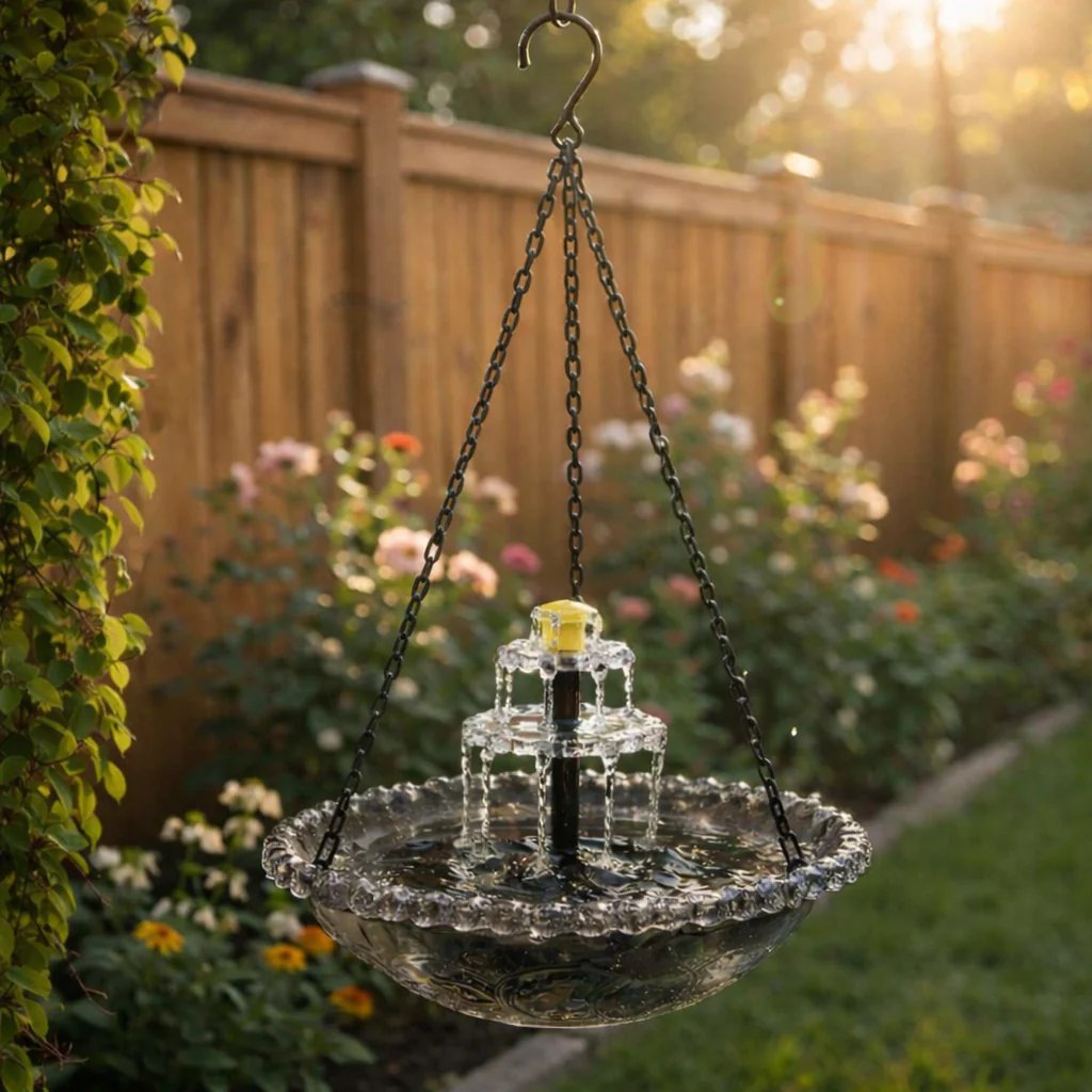 🔥✨2026 Spring Hot Sale 49% OFF--Solar Cascade Hanging Bird Bath Fountain