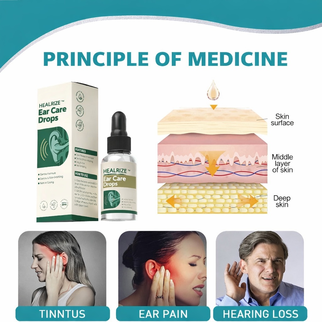 HEALRIZE®  Ear Care Drops – Plant-Based Formula