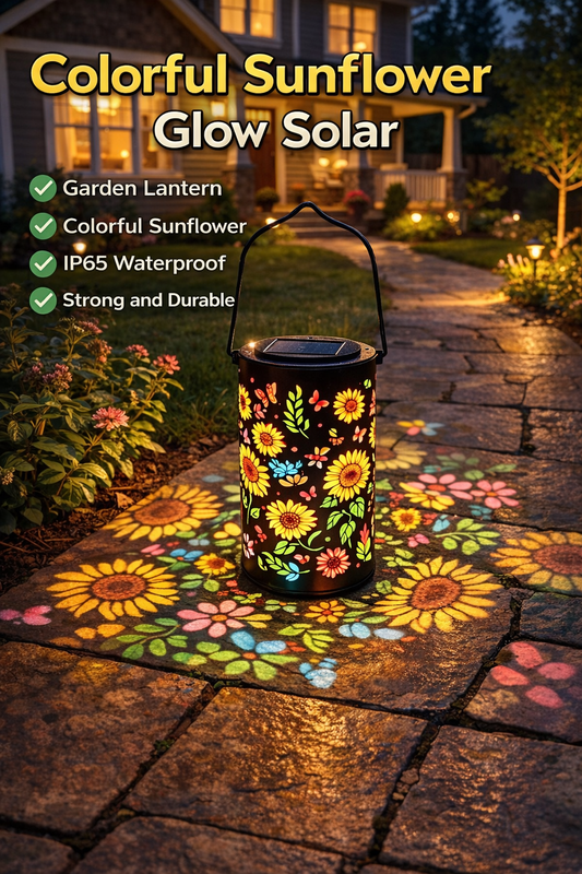 💖🎁2026 Mother's Day Gifts 49% Off-Glowing Colorful Sunflower Solar Garden Lantern