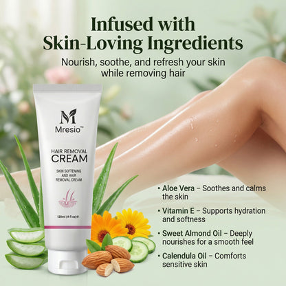 Mresio™  Pain-Free Hair Removal Cream|Hair-Free Skin in Just 10 Minutes — No Razor Needed