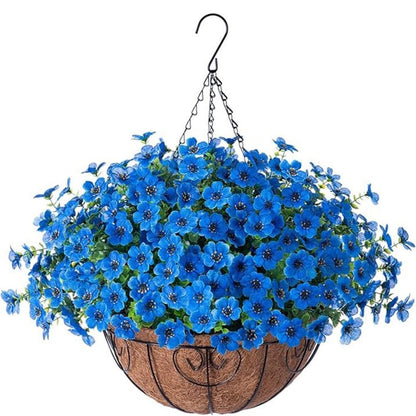 FREE SHIPPING!🔥Simulated Hanging Flower Basket 🌸No Watering💧No Wilting. Just Perfect Blooms.