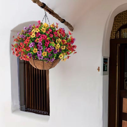 FREE SHIPPING!🔥Simulated Hanging Flower Basket 🌸No Watering💧No Wilting. Just Perfect Blooms.