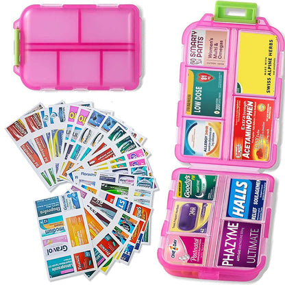 🌸Mother's Day Sale 50% OFF🔥Travel Pill Organizer Box (161 Labels for Customization)