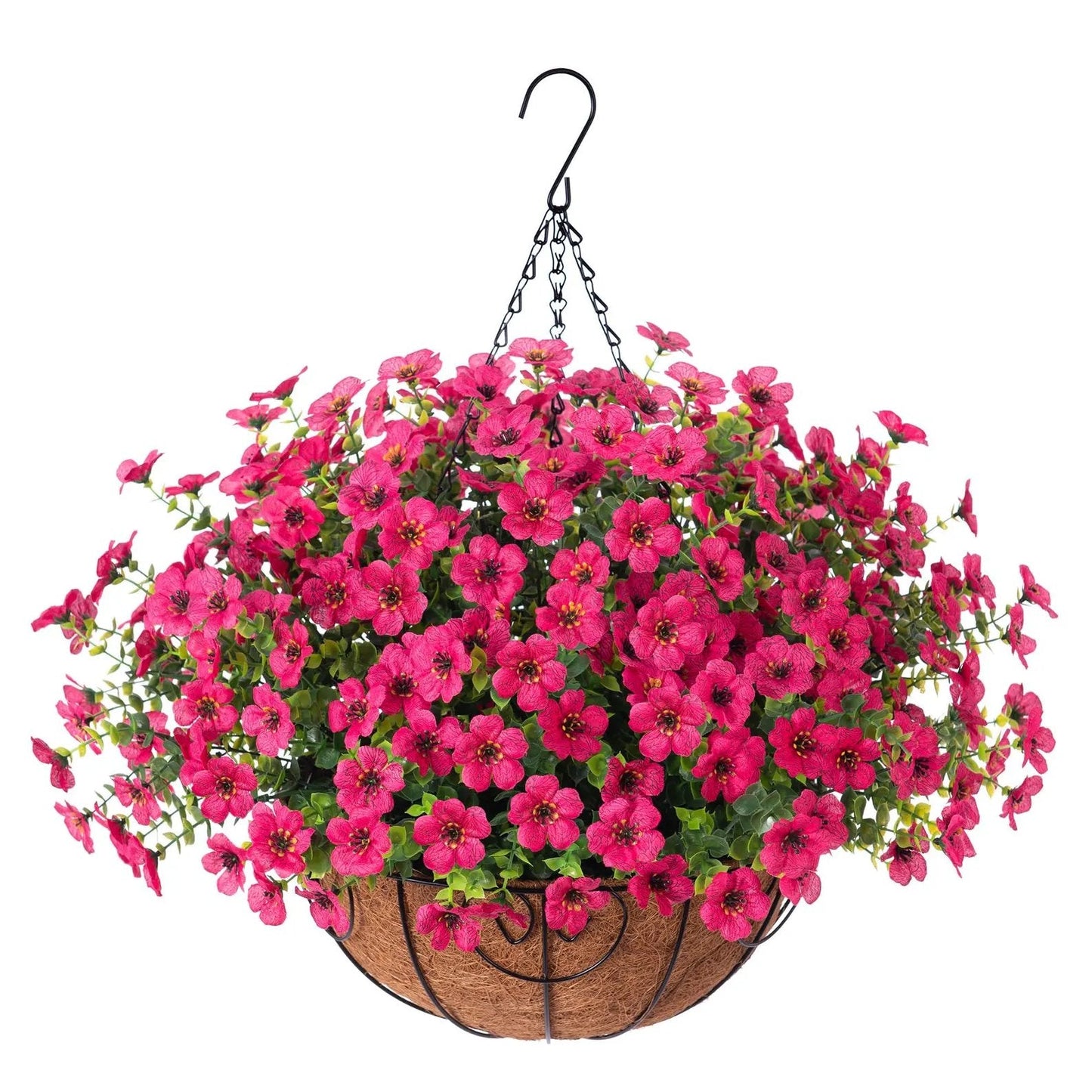 FREE SHIPPING!🔥Simulated Hanging Flower Basket 🌸No Watering💧No Wilting. Just Perfect Blooms.