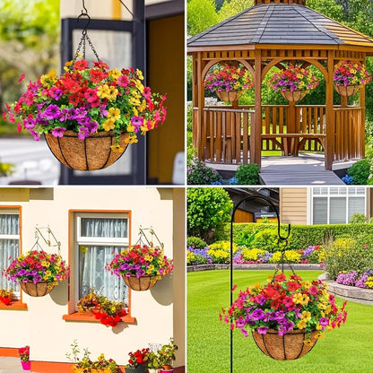 FREE SHIPPING!🔥Simulated Hanging Flower Basket 🌸No Watering💧No Wilting. Just Perfect Blooms.