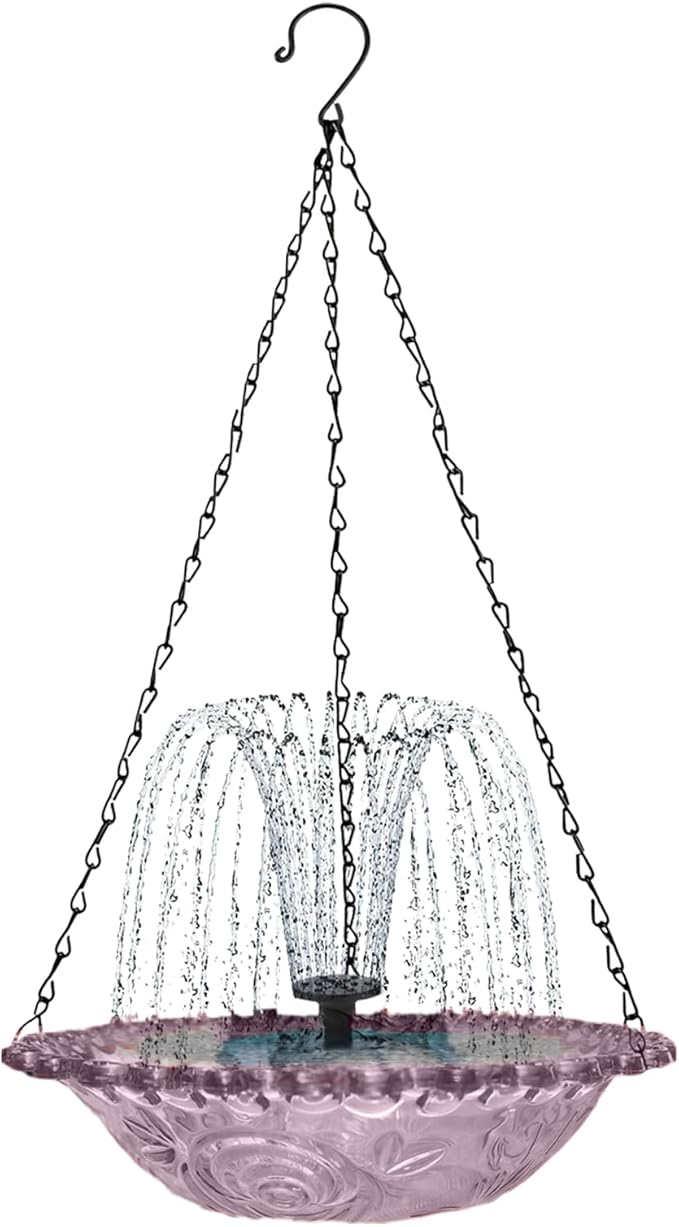 🔥✨2026 Spring Hot Sale 49% OFF--Solar Cascade Hanging Bird Bath Fountain