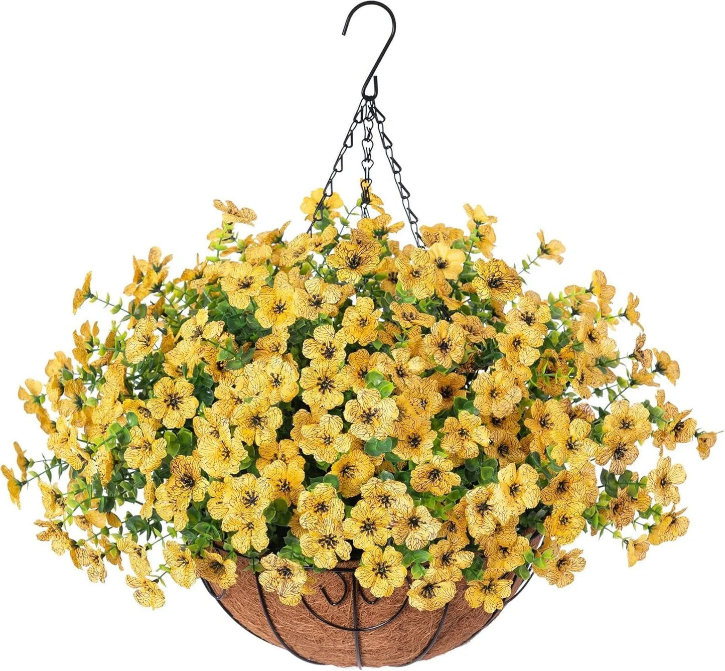 FREE SHIPPING!🔥Simulated Hanging Flower Basket 🌸No Watering💧No Wilting. Just Perfect Blooms.