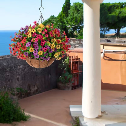 FREE SHIPPING!🔥Simulated Hanging Flower Basket 🌸No Watering💧No Wilting. Just Perfect Blooms.